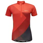 Klimatex ENZO Detský cyklodres s krátkym rukávom, červená, veľkosť