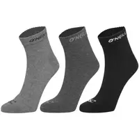 O'Neill QUARTER 3P Unisex ponožky, tmavo sivá, veľkosť 35-38