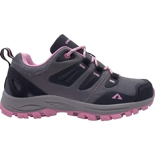 Crossroad DROPI Juniorská treková obuv, sivá, veľkosť