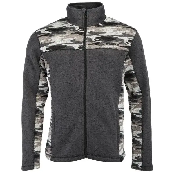 Lotto YOYO CAMO Pánska mikina so vzhľadom svetra, tmavo sivá, veľkosť