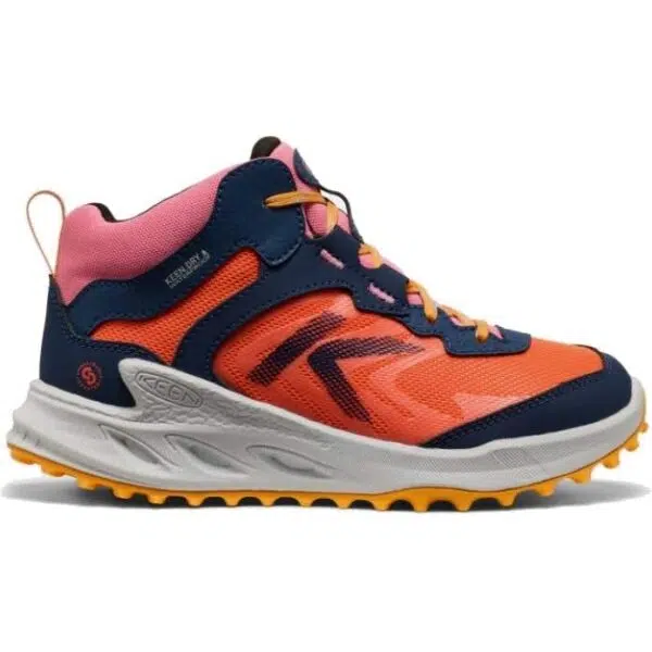 Keen ZIONIC MID WP YOUTH Detská outdoorová obuv, oranžová, veľkosť 37