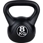 Fitforce FKBP-8KG Kettlebell, čierna, veľkosť 8 KG