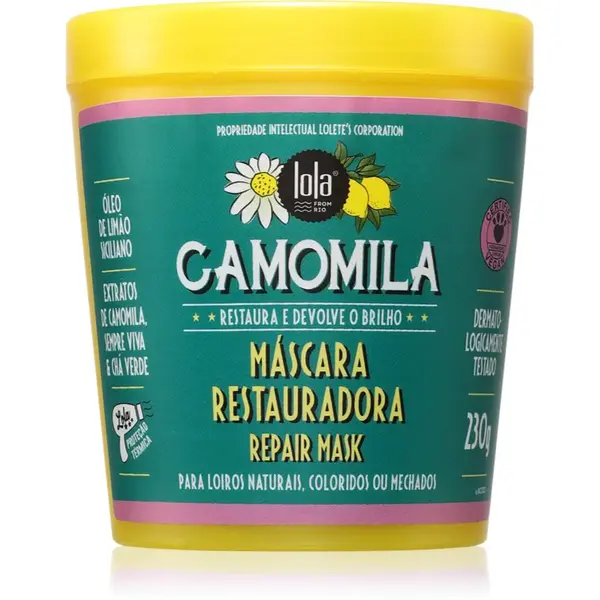 Lola Cosmetics Camomila regenerační maska s heřmánkem 230 g