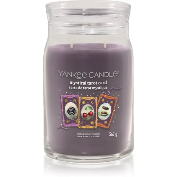 Yankee Candle Halloween Mystical Tarot Card vonná svíčka Signature 567 g
