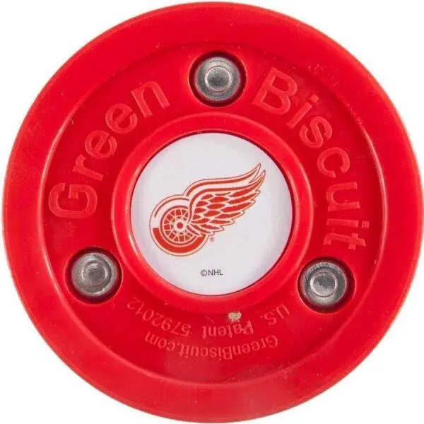 Green Biscuit DETROIT RED WINGS NHL Puk, červená, velikost