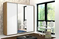 Šatní skříň Ska A25 XL Barva korpusu: Dub - Craft zlatý, Rozměry: 278 cm, Dveře: Bílé