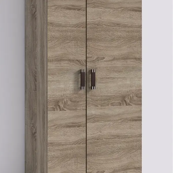 Šatní skříň P1 Dveře: Wenge, Rozměr: 90 cm, Korpus: Bílá