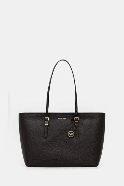 Kožená kabelka MICHAEL Michael Kors QUINN vínová barva, 30T5GQNT9L