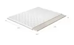 Topper z latexu na matraci Rozměr: 200 x 200 cm, Potah: Hypoalergenní potah