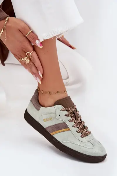 BIG STAR SHOES Dámske Nízke Sneakers Z Semiša Big Star