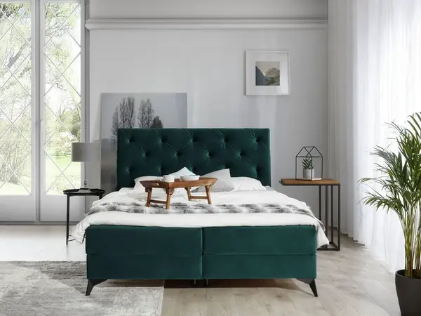 Boxspring Laos Rozměr: 160 x 200 cm, látka: Kronos 19