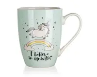 Hrnček Jednorožec 340 ml, zelený%