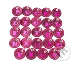 Klíčenka s písmenem růžová - T (Pull Up Růžová)