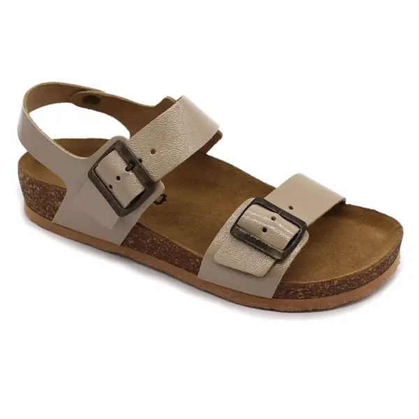 Leon 4303 Dámske zdravotné korkové sandále 41 - 26cm, béžová, 2,0 cm