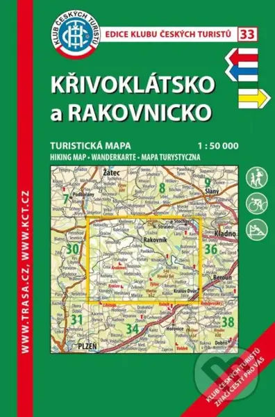 Křivoklátsko, Rakovnicko 1:50 000 (KČT 33  8. vydání 2023)