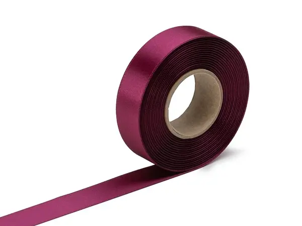 Stuha atlasová bordó, šíře 24 mm