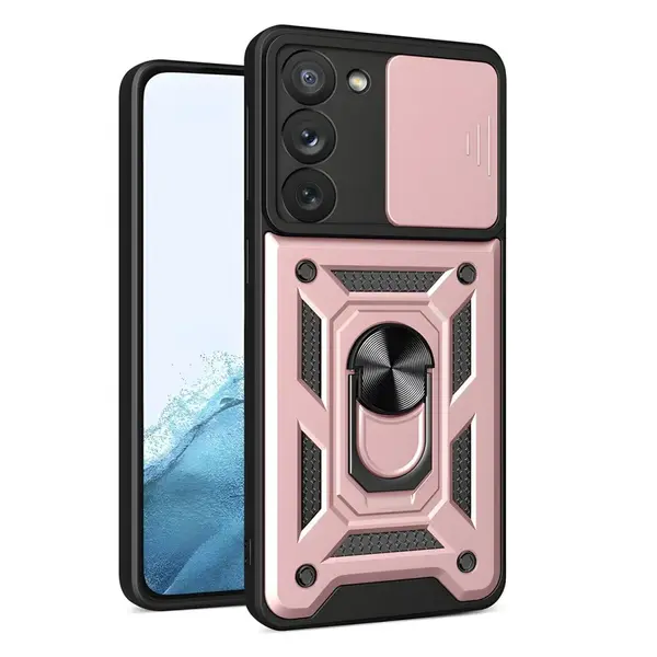 Hybrid Armor Camshield pre Samsung Galaxy S23 - Ružová H24903