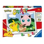 Ravensburger Pokémon maľovanie podľa čísel - Pikachu, Eevee a Jigglypuff