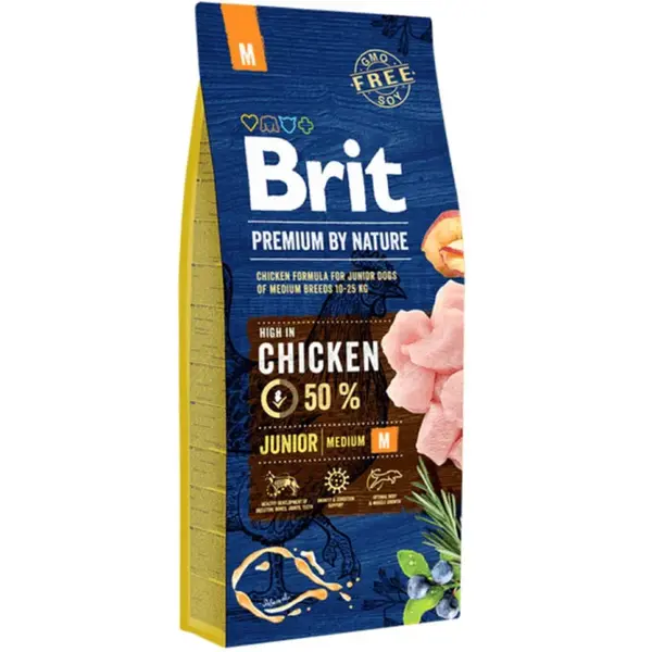 Brit Premium by Nature Junior M 15 kg | P56958