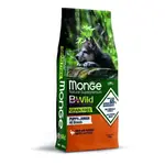 MONGE BWild Grain Free Puppy & Junior 12kg bezobilninové kompletné krmivo pre šteňatá s kačacím mäsom a zemiakmi