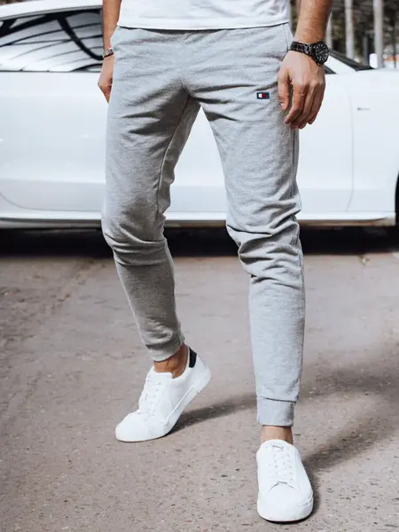 Pánské dresové joggery světle šedé