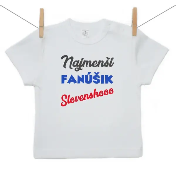 Boodyy Tričko s krátkym rukávom Najmenší fanúšik 98 (2-3 roky)