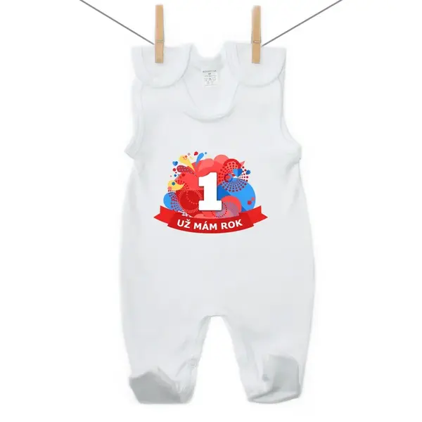 Boodyy Dupačky Už mám 1 rok Červená 68 (3-6 mesiacov)