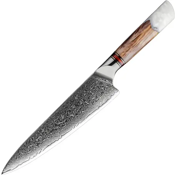 Damaškový kuchynský nôž Sora-Chef/Biela H38061