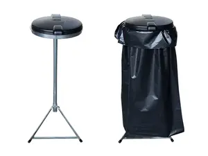 Stojan na pytle na odpad s víkem