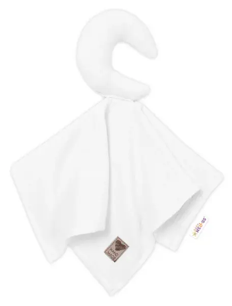 Mušelínový maznáčik, prítulníček Mesiačik, biely