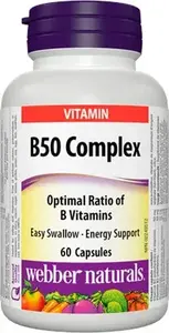 WEBBER NATURALS B-Komplex Forte 50 mg 80 kapsúl