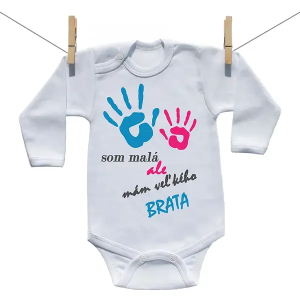 Boodyy Body s dlhým rukávom Som malá ale mám veľkého brata 98 (2-3 roky)