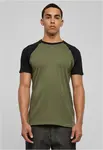 Raglan contrast t-shirt olv/bl