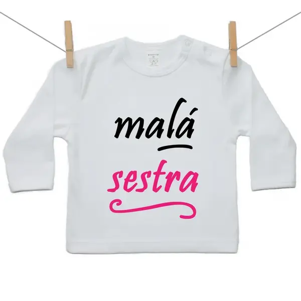 Boodyy Tričko s dlhým rukávom Malá sestra 104 (3-4 roky)