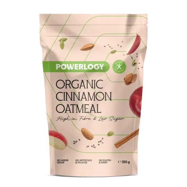 Powerlogy Organic Cinnamon Oatmeal