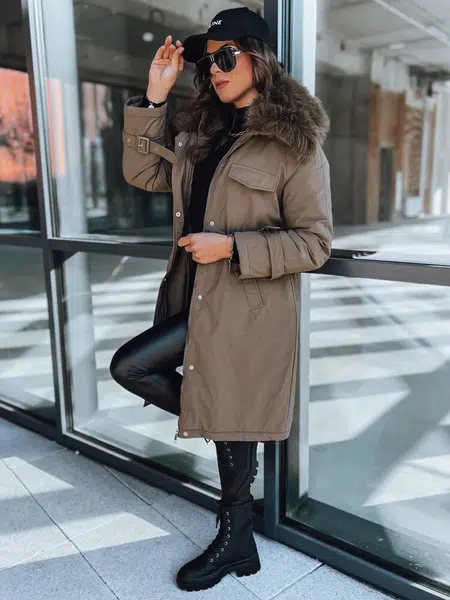 Dámská bunda parka MARBLIS Barva Khaki DSTREET