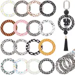 16Pcs 16 Colors Silicone Beads