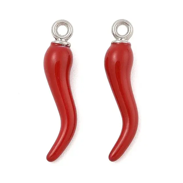 Rack Plating Alloy Enamel Pendants