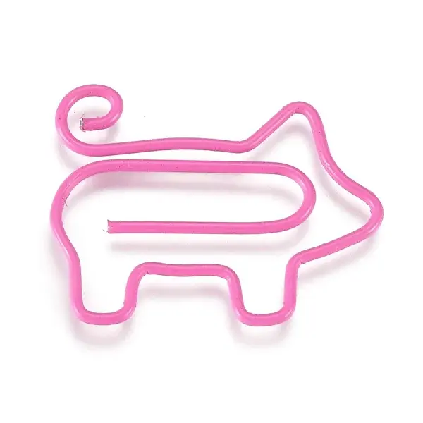 Pig Shape Iron Paperclips
