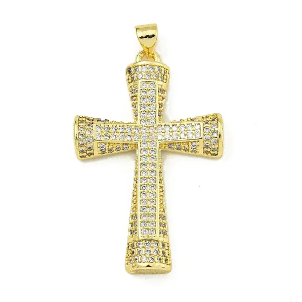 Rack Plating Brass Pave Cubic Zirconia Pendants