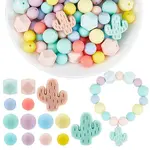 110Pcs 14 Style Silicone Beads