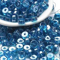 Transparent Colours Luster Glass Seed Beads