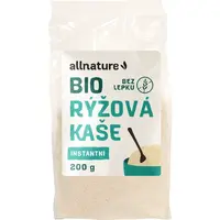 Allnature Rýžová kaše BIO instantní kaše bez lepku 200 g