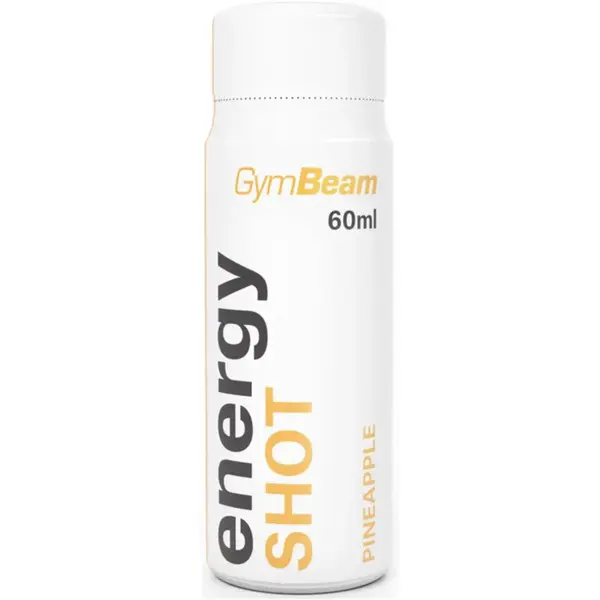 GymBeam Energy Shot podpora športového výkonu príchuť Pineapple 60 ml