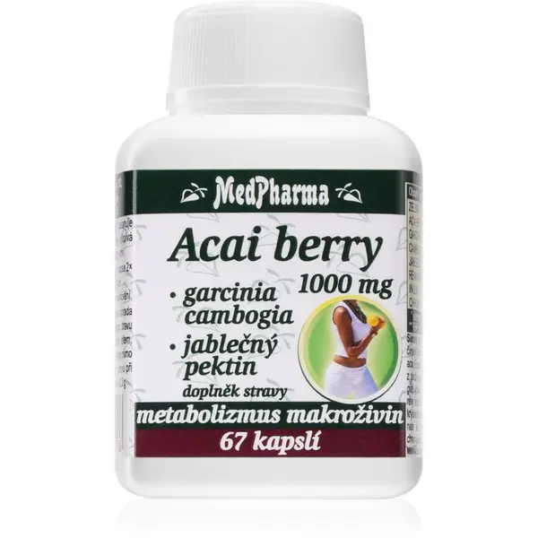MedPharma Acai berry 1000 mg kapsuly na udržanie normálnej hladiny cukru v krvi 67 cps
