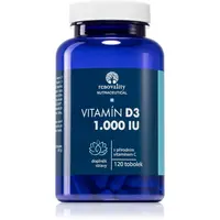 Renovality Vitamín D3 1000 I.U + vitamin C tobolky pre normálnu funkciu imunitného systému, stav kostí, zubov a činnosť svalov 120 ks