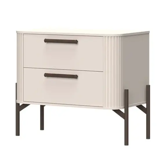 Noční stolek se dvěma zásuvkami renfri - kašmír