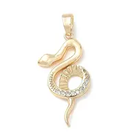 Brass Micro Pave Cubic Zirconia Pendants