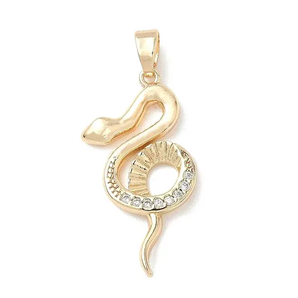 Brass Micro Pave Cubic Zirconia Pendants