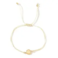 Elegant Golden Edge Glass Link Bracelets for Girlfriend and Family